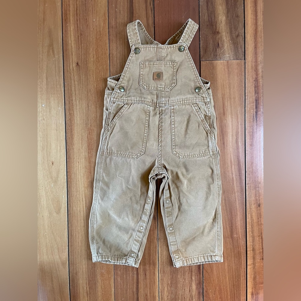 Carhartt Overalls With Leg Snaps 24 Months